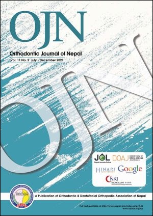 The official journal of the Orthodontic and Dentofacial Orthopedic Association of Nepal